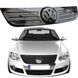 Купить Зимняя накладка на решетку радиатора Volkswagen Passat B6 2006- Глянец (Voron Glass) 9072 Зимние накладки на решетку радиатора - 1 фото из 3