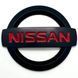 Купить Эмблема решетки задняя для Nissan матовая Черная 128х108 мм Пластикна скотче (Завод) 88382 Эмблемы на иномарки - 1 фото из 4