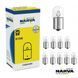 Купить Автолампы Одноконтактная Narva R10W BA15s (Габариты Cтоп) 10 шт (17311) 62808 Автолампы габаритные - Подсветка салона - Приборов - 1 фото из 3