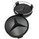 Купити Ковпачки маточини на титани Mercedes-Benz D75 мм Чорний матовий 1 шт 90329 Ковпачки на титани