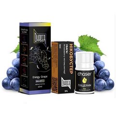Купить Набор для самозамеса Chaser Black Energy Grape (Глицерин 12мл Премикс 15мл Бустер 3мл) 66990 Жидкости от Chaser