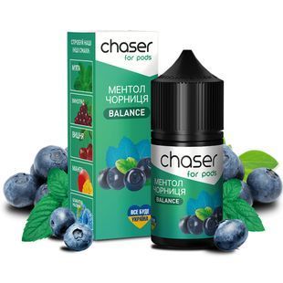 Купить Chaser жидкость 30 ml 50 mg Balance Черника с ментолом 66561 Жидкости от CH