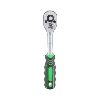 Купити Рукоятка з храповим механізмом на 72 зубця&nbsp;1/4", Cr-V. INTERTOOL HT-2124 77871 Рукоятки з храповим механізмом (тріскачки)