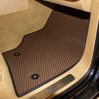 Купить Коврики в салон EVA для Volkswagen Touareg I 2002-2010 с подпятником Красные 5 шт 68100 Коврики для Volkswagen