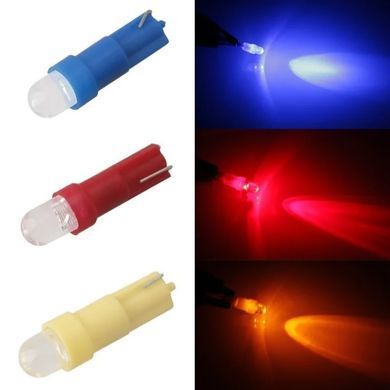 Купить Светодиод 12V Т5 COB 15300 0,5W 6000K Белый свет 10 шт (№85) 65561 Светодиоды - T5 Семечка