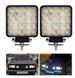 Купить Дополнительная LED фара 48W (3W*16) 10-30V 110x110x72mm Ближний (29-48W) 1 шт (2964) 8712 Дополнительные LЕD фары - 1 фото из 2