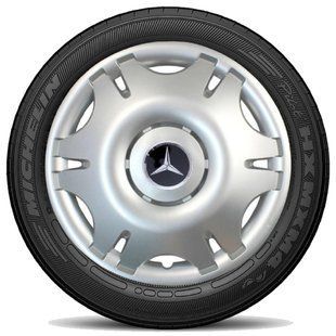 Купити Ковпак колеса з емблемою Mercedes SKS402 R16 сірий з логотипом на вибір 4 шт 21927 Ковпаки SKS модельні Туреччина