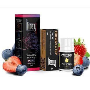 Купити Piдина Chaser Самозаміс Black ULTRA 30ml Strawberry Blueberry 66991 Рідини від CH