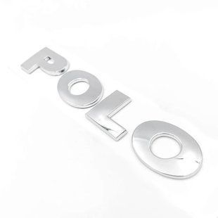 Купити Емблема напис для Volkswagen Polo (2002-2020р) Хром 130х23 мм на скотчі (Завод) 89219 Емблема напис на іномарки