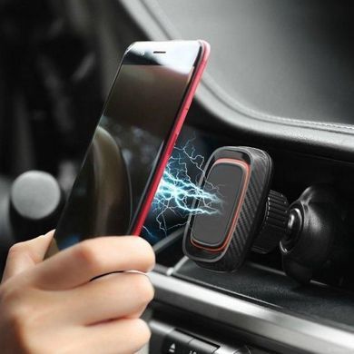 Купить Автодержатель для телефона магнитный CT213 на воздуховод Карбон 24602 Автодержатель для телефона на воздуховод