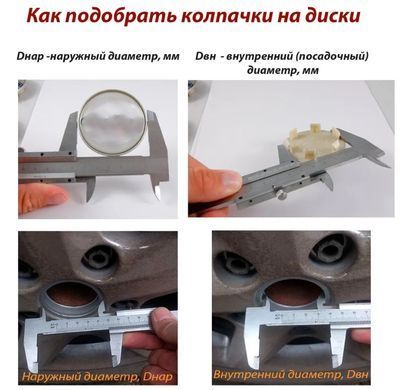 Купить Колпачки на титаны Универсальные Конусные 60 / 53 мм Черные 1 шт 67356 Колпачки на титаны