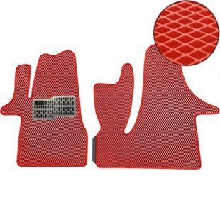 Купить Коврики в салон EVA для Volkswagen T5 / T6 2003-2015 (Металлический подпятник) Красные 2 шт 62527 Коврики для Volkswagen