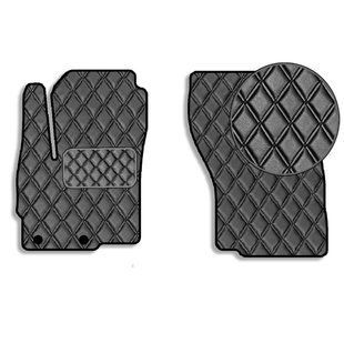 Купить Коврики в салон передние для Mitsubishi Outlander 2012-2020 Экокожа с подпятником 2 шт (Rombus) 80063 Коврики для Mitsubishi