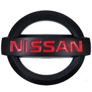 Купить Эмблема решетки задняя для Nissan матовая Черная 130х110 мм ПластикНА НАПРАВЛЯЮЩИХ (Завод) 88385 Эмблемы на иномарки