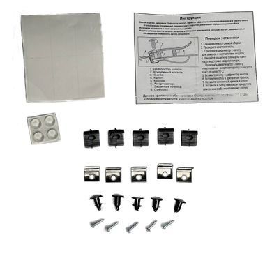 Купити Дефлектор капота мухобійка Renault Kangoo II 2013- Рестайлінг Voron Glass 58904 Дефлектори капота Renault