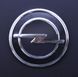Купить Эмблема для Opel 75 мм пластиковая черная Xром 2 пукли скотч Vectra перед 86-91 21560 Эмблемы на иномарки