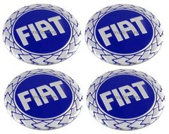 Купити Наклейки на колпаки FIAT (60мм) синя 4 шт 23068 Наклейки на ковпаки
