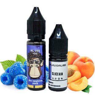 Купити Piдина Самозаміс Flavorlab FL350 Mini 15ml Blue Raspberry Peach Голуба малина персик 79618 Рідини FL