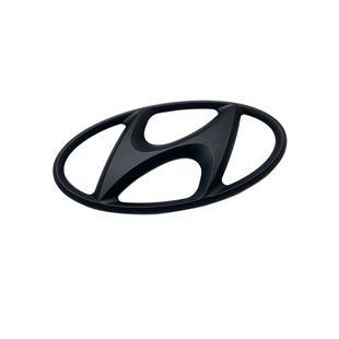Купити Емблема Hyundai 180х90 мм на скотчі Чорна матова (Завод) 89535 Емблеми на іномарки