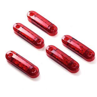 Купити LED Габарит Thoc Auto 90 х 25 мм 12/24V 9 діод Червоний (ТН-922) 5 шт 42670 Габаритні вогні