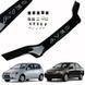 Купить Дефлектор капота мухобойка Chevrolet Aveo T200 2002-2006 Седан / Хечбек (Евро Крипление) Voron Glass 67838 Дефлекторы капота Chevrolet - 1 фото из 6