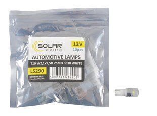 Купить Светодиод 12V Т10 Белый SMD 2 Solar LS290_P Линза 10шт 26218