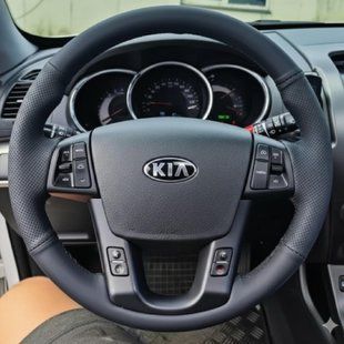 Купить Чехол Оплетка Руля для Kia Sorento 2009-2014 Кожа (Модельная Выкройка) №31 101016 Оплетки на Руль