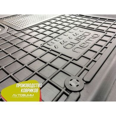 Купити Автомобільні килимки в салон Fiat Qubo/Fiorino 08-/Citroen Nemo 07-/Peugeot Bipper 08- (Avto-Gumm) 29016 Килимки для Fiat