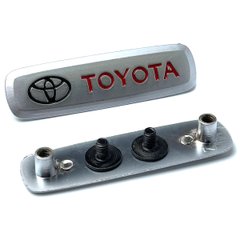 Купити Емблема шильдик Toyota для автомобільних килимків Алюміній 1 шт 60786 Емблеми шильдики Підп'ятники для автокилимків
