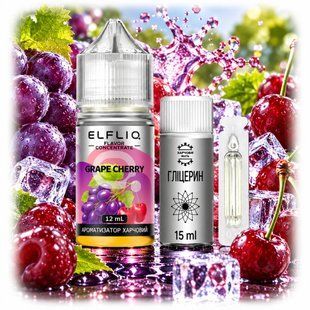 Купить ЕІf Lіq Aroma 30 ml Grape Cherry Виноград Вишня (Самозамес 3в1) 110883 Жидкости от EL