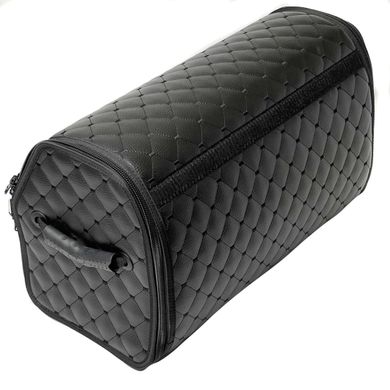 Купить Органайзер саквояж в багажник Kia Premium (Основа Пластик) Эко-кожа Черный 62583 Саквояж органайзер