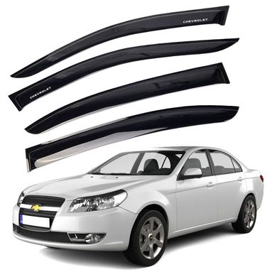 Купить Дефлекторы окон ветровики Chevrolet Epica / Evanda 2006-2012 Voron Glass 57772 Дефлекторы окон Chevrolet