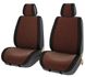 Купить Накидки для передних сидений Алькантара Palermo Premium Коричневые 2 шт 9902 Накидки для сидений Premium (Алькантара) - 6 фото из 12