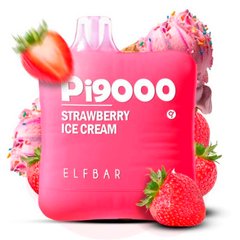 Купити Flavors Pi 9000pf 18 ml Strawberry Ice Cream Полуничне Морозиво 66766 Одноразові POD системи