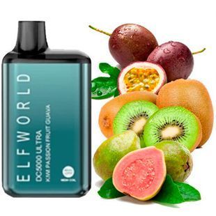 Купить ЕІf Ваг World DC5000 Ultra POD 5% Kiwi Passion Fruit Guava Киви маракуйя гуава (истек срок) 60262 Одноразовые системы