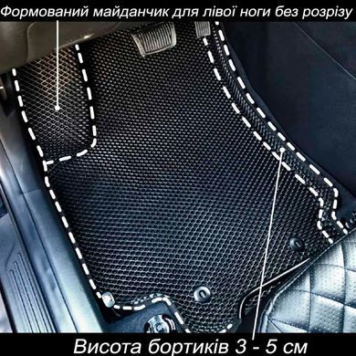 Купить 5D EVA Коврики в салон передние для Skoda Octavia Tour 1996-2010 С Бортиками и подпятником Черные 2 шт 80789 Коврики для Skoda