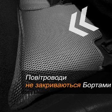 Купить 5D EVA Коврики в салон передние для Skoda Octavia Tour 1996-2010 С Бортиками и подпятником Черные 2 шт 80789 Коврики для Skoda