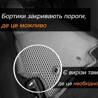 Купить 5D EVA Коврики в салон передние для Skoda Octavia Tour 1996-2010 С Бортиками и подпятником Черные 2 шт 80789 Коврики для Skoda