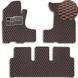 Купить Коврики в салон EVA для Honda CR-V 2 2001-2006 с подпятником Коричневые 5 шт 81190 Коврики для Honda