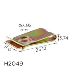 Купить Скоба под винт L-25.12x11 D=4 универсальнаяH2049) 73844 Скоба Шайба Металлическая