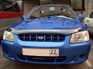Купити Дефлектор капоту мухобійка для Hyundai Accent 2000-2005 7451 Дефлектори капота Hyundai