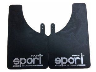 Купить Брызговики малые черные Sport Master 375х235 см 2 шт 23506 Брызговики универсальные с логотипом моделей