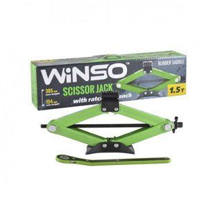 Купить Домкрат механический ромбовидный с трещеткой Winso 1.5 т (121520) 25385 Домкраты ромбовидные