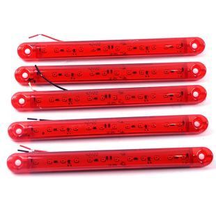 Купити LED Габарит Thoc Auto 180 х 20 мм 12/24V 12 діодів Червоний (ТН-1212) 5 шт 42674 Габаритні вогні
