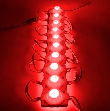 Купить Cветодиодный модуль 12V SMD3030 1,5W 46x32 мм 120lm IP67 Красный свет 1 шт 65568 Светодиодные модули