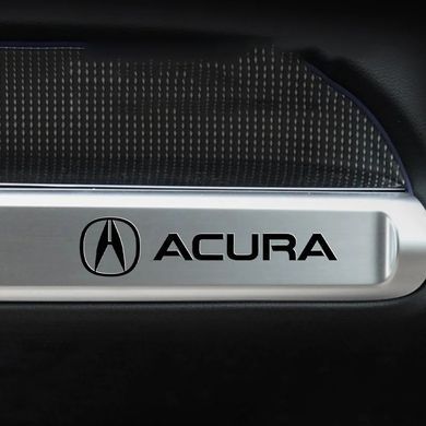 Купити Наклейка з логотипом Acura метал, на клейкій стрічці 1шт (універсальна) 95256 Наклейки на автомобіль