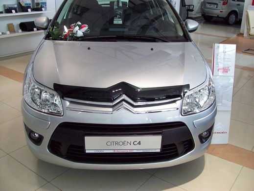 Купить Дефлектор капота мухобойка Citroen C4 2008- 7061 Дефлекторы капота Citroën