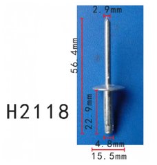 Купить Заклепка металлическая универсальная (56.4 ММ)H2118) 73746 Заклепки