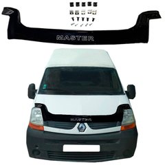 Купить Дефлектор капота мухобойка Renault Master 2003-2010 (Евро Крипление) Voron Glass 68121 Дефлекторы капота Renault