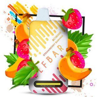 Купити ЕІf Ваг BC 18000 25ml Strawberry Banana (Банан Полуниця) Два режима 67617 Одноразові системи